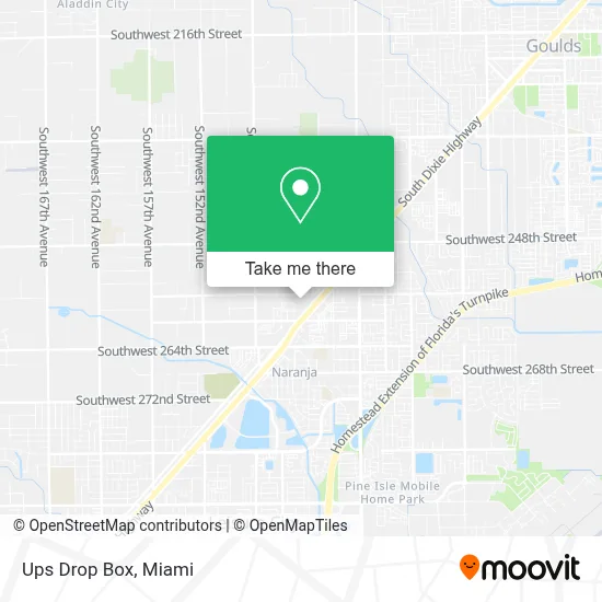 Ups Drop Box map