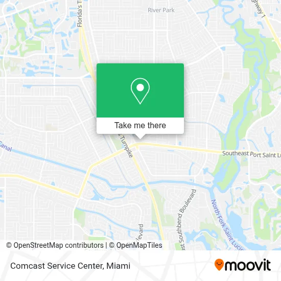 Comcast Service Center map