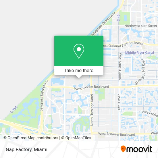 Gap Factory map