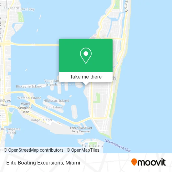 Elite Boating Excursions map