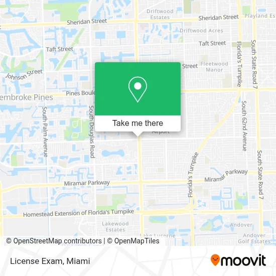 License Exam map