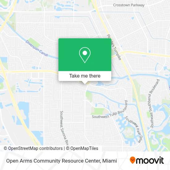 Open Arms Community Resource Center map
