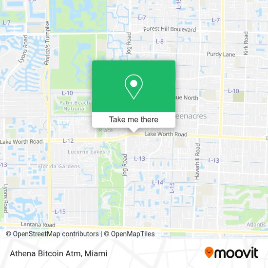 Athena Bitcoin Atm map