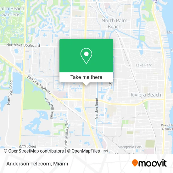 Anderson Telecom map