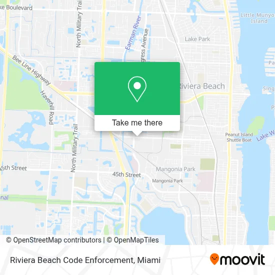 Riviera Beach Code Enforcement map
