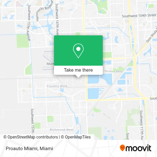 Proauto Miami map