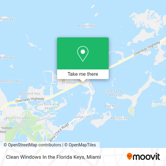 Clean Windows In the Florida Keys map