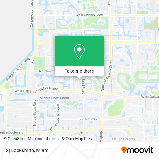 Sj Locksmith map