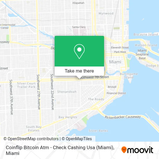 Coinflip Bitcoin Atm - Check Cashing Usa (Miami) map