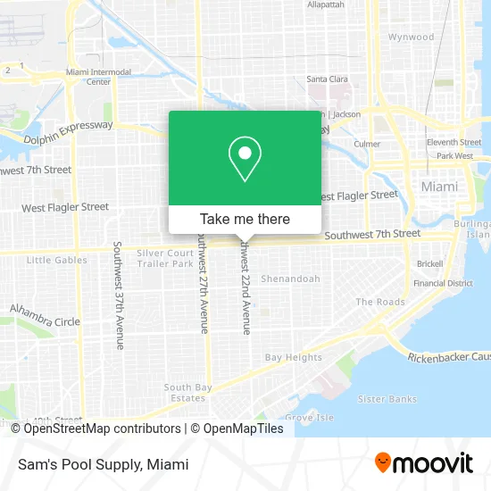 Sam's Pool Supply map