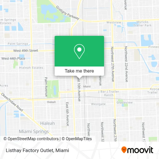 Listhay Factory Outlet map