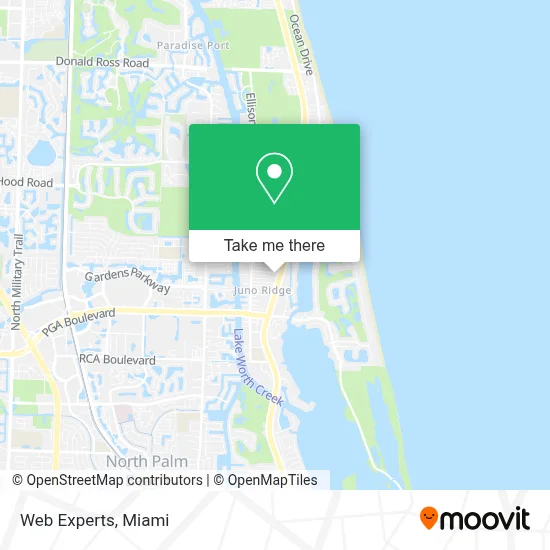 Web Experts map