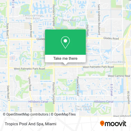 Tropics Pool And Spa map