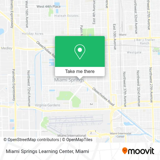 Miami Springs Learning Center map