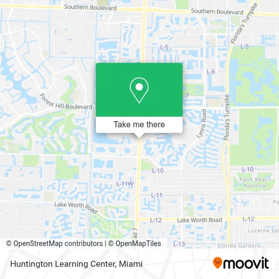 Huntington Learning Center map