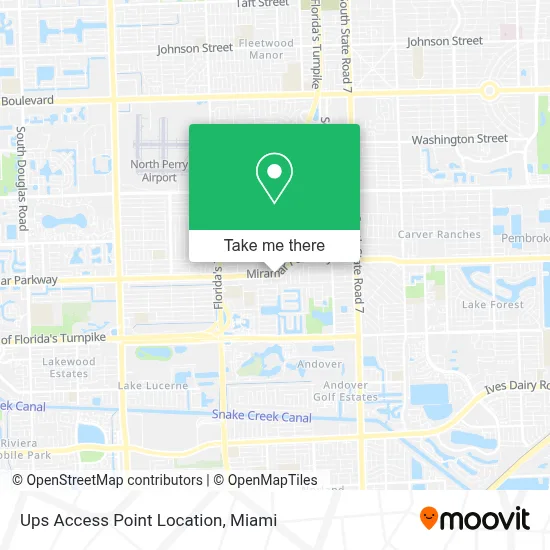 Ups Access Point Location map