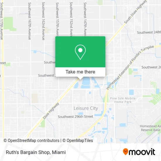 Ruth's Bargain Shop map