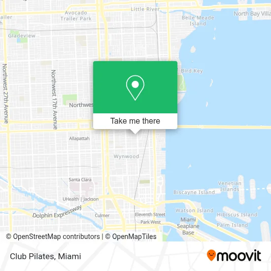 Club Pilates map