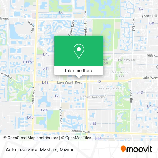 Mapa de Auto Insurance Masters