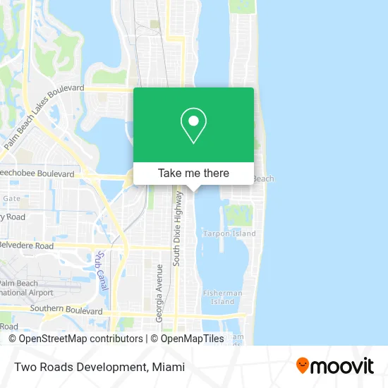 Two Roads Development map