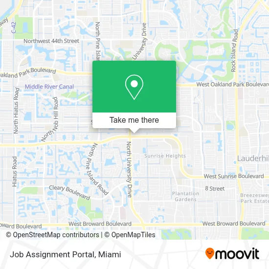 Job Assignment Portal map