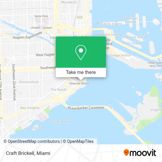 Craft Brickell map