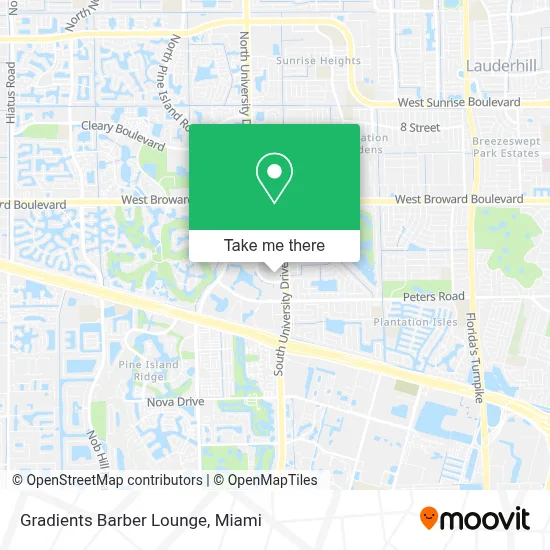 Gradients Barber Lounge map