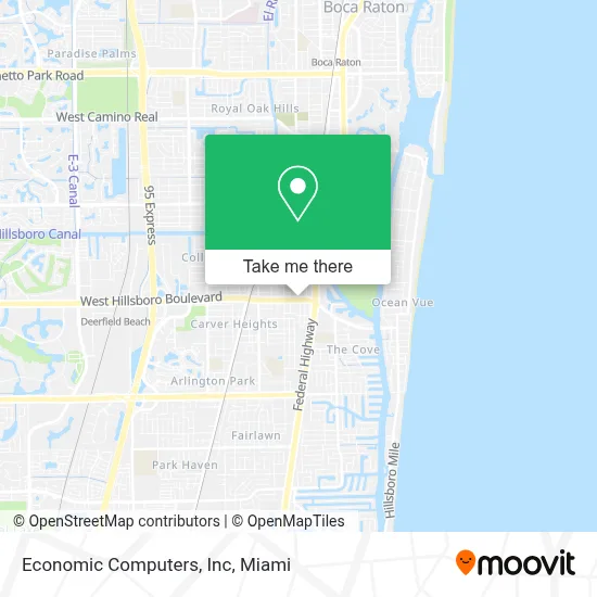 Economic Computers, Inc map