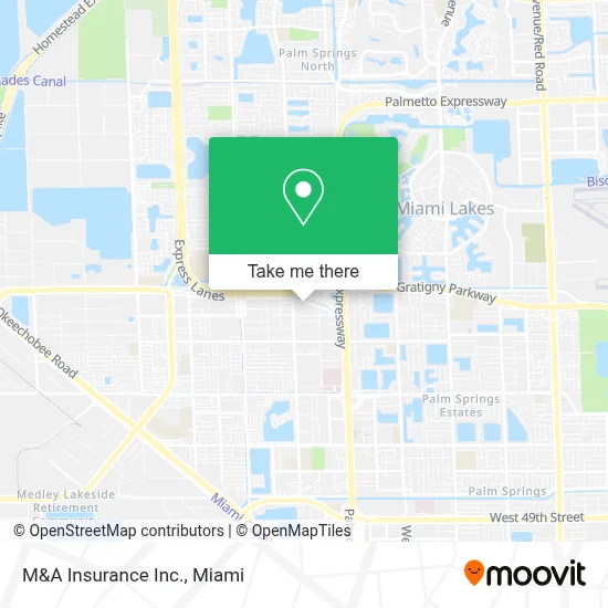 M&A Insurance Inc. map