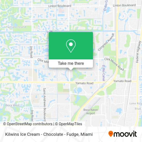 Kilwins Ice Cream - Chocolate - Fudge map