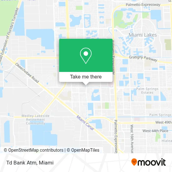Td Bank Atm map