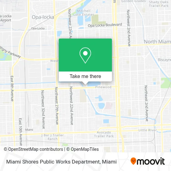 Miami Shores Public Works Department map
