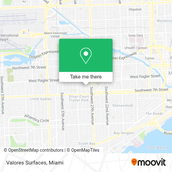 Valores Surfaces map