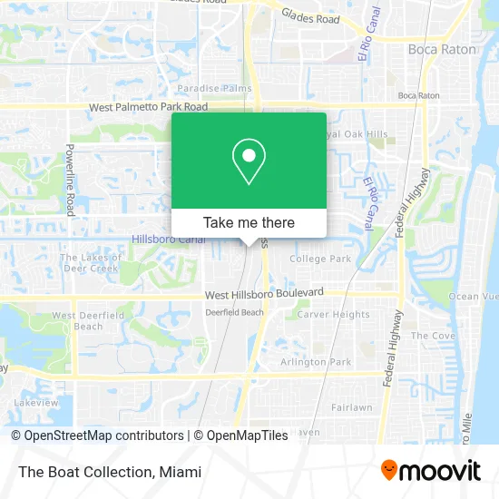 The Boat Collection map