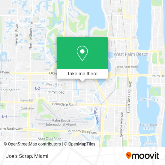 Joe's Scrap map
