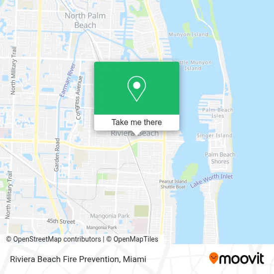 Riviera Beach Fire Prevention map