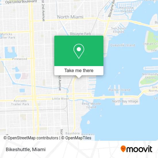Bikeshuttle map