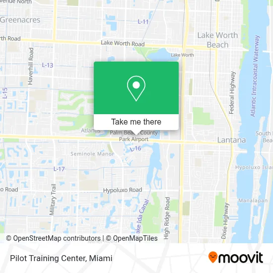 Pilot Training Center map