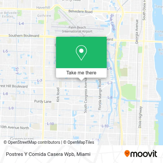 Postres Y Comida Casera Wpb map