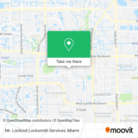 Mr. Lockout Locksmith Services map
