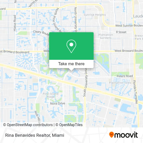 Rina Benavides Realtor map