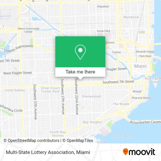 Multi-State Lottery Association map