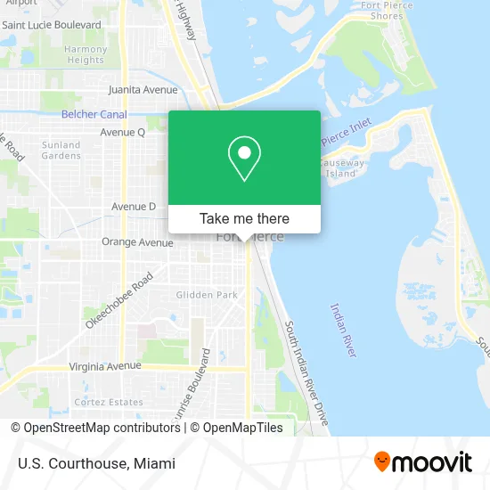 U.S. Courthouse map