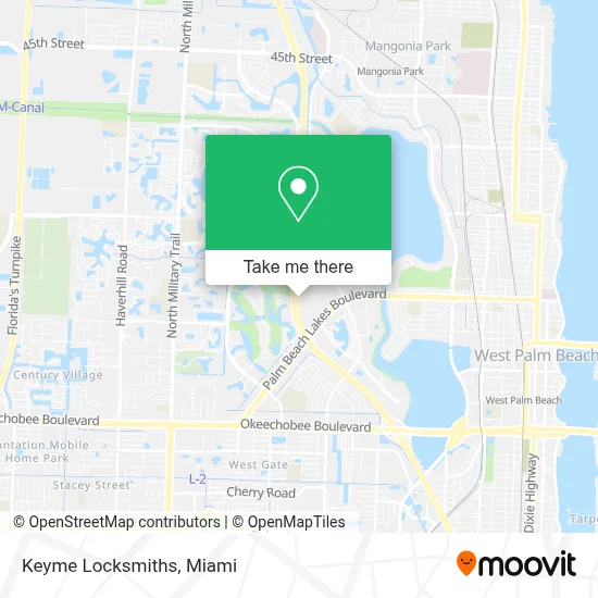 Keyme Locksmiths map