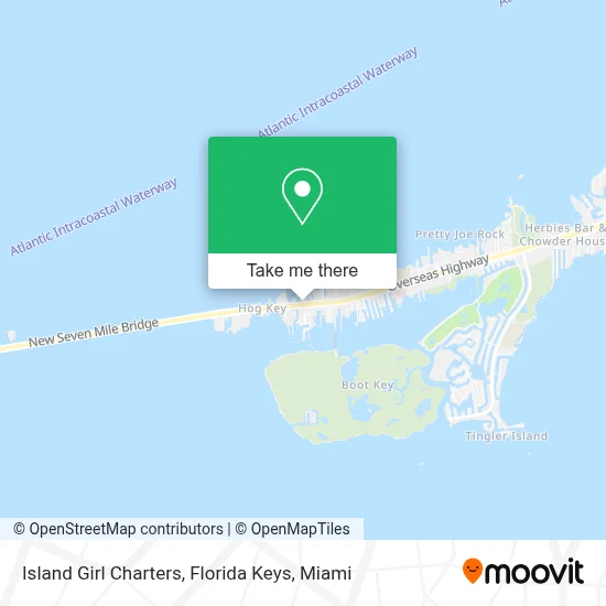 Island Girl Charters, Florida Keys map