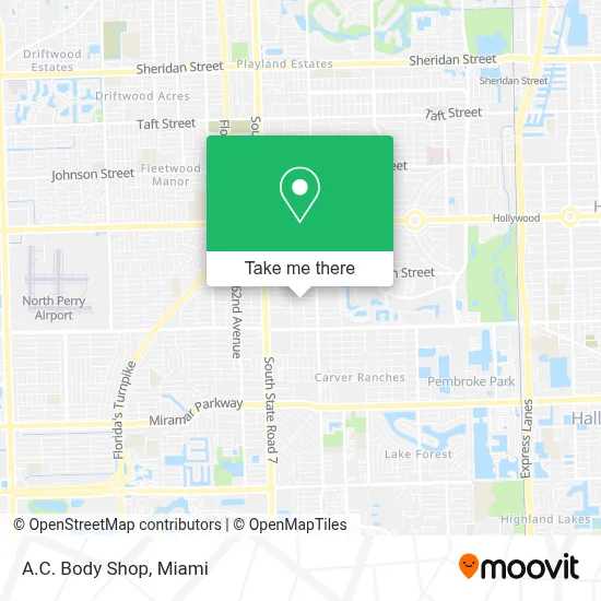 A.C. Body Shop map