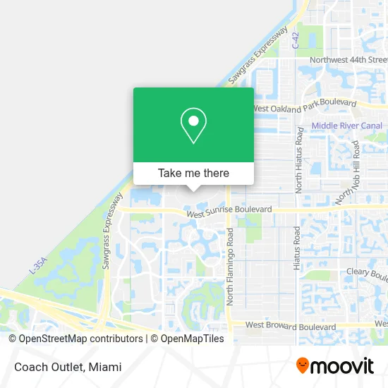 Coach Outlet map