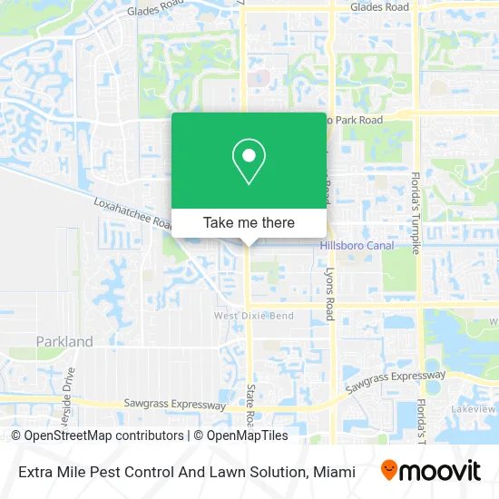 Extra Mile Pest Control And Lawn Solution map