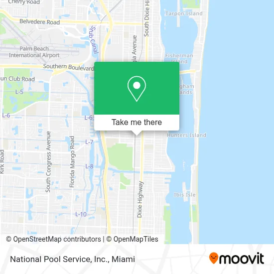 National Pool Service, Inc. map