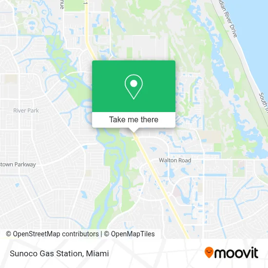 Sunoco Gas Station map